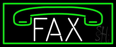 Fax Logo With Border 2 Neon Sign