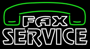 Fax Service 1 Neon Sign