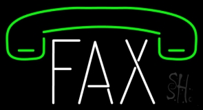 Fax With Logo 2 Neon Sign