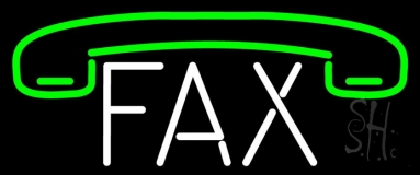 Fax With Logo 4 Neon Sign