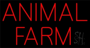 Animal Farm Block Neon Sign