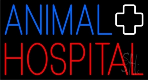 Animal Hospital With Logo Neon Sign