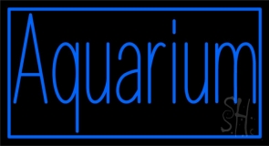 Blue Aquarium With Border Neon Sign