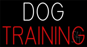 Dog Training Block 2 Neon Sign