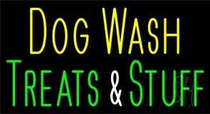 Dog Wash Treat And Stuff 2 Neon Sign