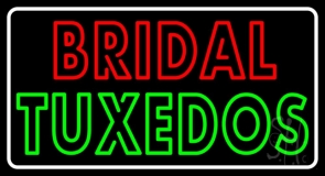 Double Stroke Bridal Tuxedos Neon Sign