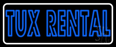 Double Stroke Tux Rental Neon Sign