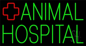 Green Animal Hospital Logo 2 Neon Sign