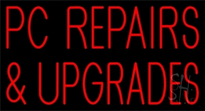 Green Pc Repair And Upgrade 2 Neon Sign