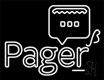 Pager With Logo 1 Neon Sign