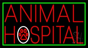 Red Animal Hospital 1 Neon Sign