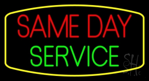 Same Day Service 3 Neon Sign