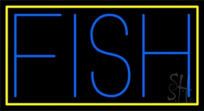 Block Fish Neon Sign