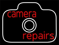 Camera Repairs Neon Sign