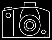 Camera Symbol Neon Sign