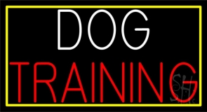 Dog Training Block Neon Sign