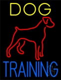 Dog Training Green Border Neon Sign