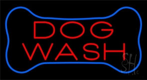 Dog Wash Block Neon Sign