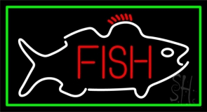 Fish Center Logo Neon Sign