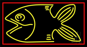 Fish Turquoise Neon Sign