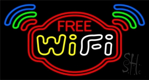 Free Wifi Inside Block 2 Neon Sign