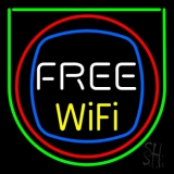 Free Wifi With Border Neon Sign
