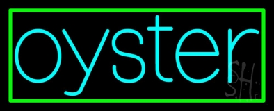 Oysters Turquoise 1 Neon Sign