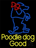 Poodle Dog Logo Neon Sign