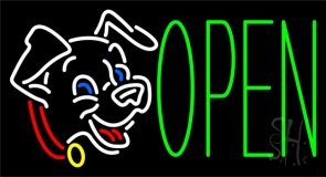Puppies Open 2 Neon Sign