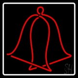 Red Wedding Bell Logo Neon Sign