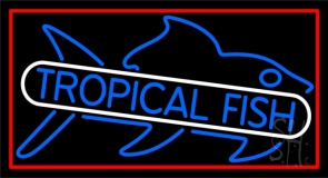 Tropical Fish Blue Neon Sign