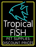 Tropical Fish Logo Neon Sign