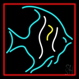 Tropical Fish Turquoise Neon Sign