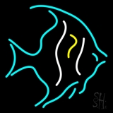 Tropical Fish Turquoise 1 Neon Sign