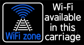 Wifi Available In This Carriage Neon Sign