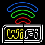 Wifi Free Block With Phone Number Neon Sign