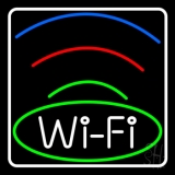 Wifi Free Block With Phone Number 2 Neon Sign