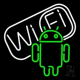 Wifi With Black Border Neon Sign