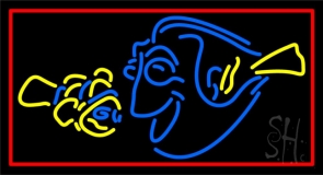 Yellow Blue Fish 2 Neon Sign