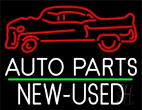 Auto Parts New Used Car Logo 1 Neon Sign