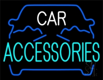Blue Car Accessories 1 Neon Sign
