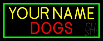 Custom Name Dog Block 1 Neon Sign