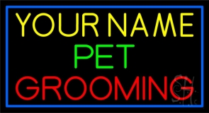 Custom Pet Grooming Block 1 Neon Sign