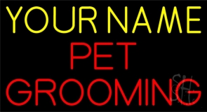 Custom Pet Grooming Block Neon Sign