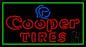 Double Stroke Cooper Tires 2 Neon Sign