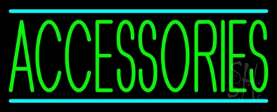 Green Accessories Turquoise Lines Neon Sign