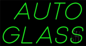 Green Auto Glass 1 Neon Sign