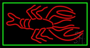 Lobster Logo In Red 1 Neon Sign