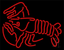 Lobster Logo Red 1 Neon Sign