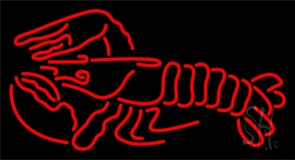 Lobster Logo Red Neon Sign